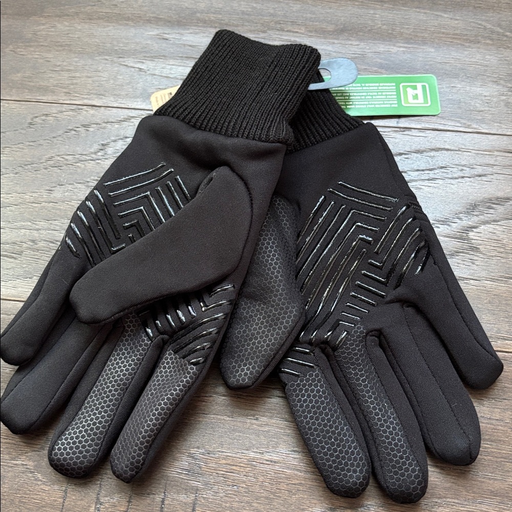 Igloos Pro Touch Sensitive tech,silicone palm,zip pocket,knit cuff,stretch glove - Picture 2 of 8